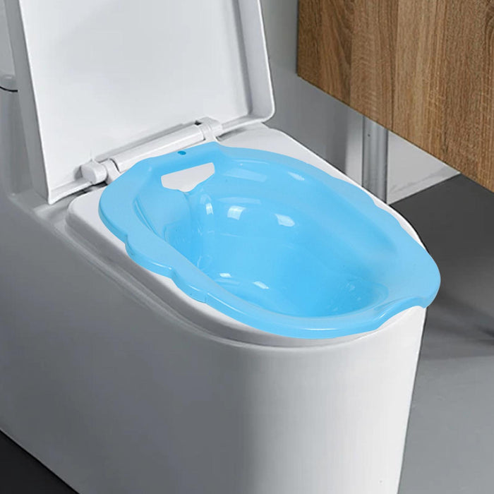 Crofta Woman Bathroom Toilet Seat Sits Bath for Avoiding Squats Accessories Generic Blue