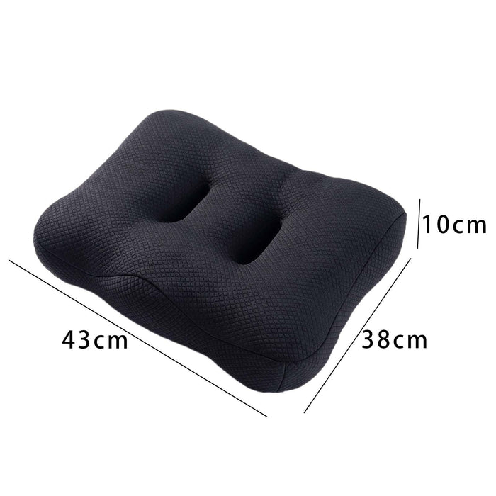 Crofta Car Seat Cushion Comfortable Coccyx Cushion for Office Chair Computer Travel Black