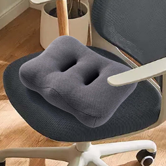 Crofta Car Seat Cushion Comfortable Coccyx Cushion for Office Chair Computer Travel Gray