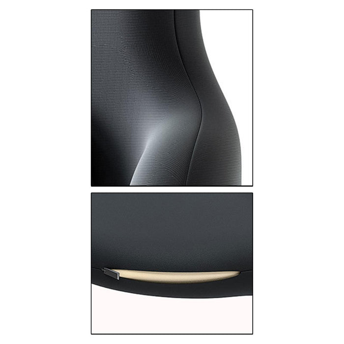 Crofta Lumbar Support Pillow Back Cushion Back Support for Cars Airplane Women Black