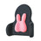 Crofta Lumbar Support Pillow Back Cushion Back Support for Cars Airplane Women Rabbit Pink