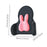 Crofta Lumbar Support Pillow Back Cushion Back Support for Cars Airplane Women Rabbit Pink