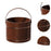 Crofta Wood Foot Bath Portable Multipurpose Foot Soak Tub for Travel Home Use Sauna without lid