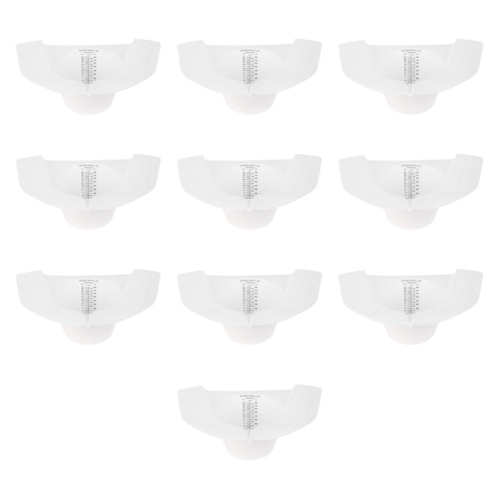 Crofta 10Pcs Commode Sample Collector 800ml Urine Collection Hat Sturdy for Elderly