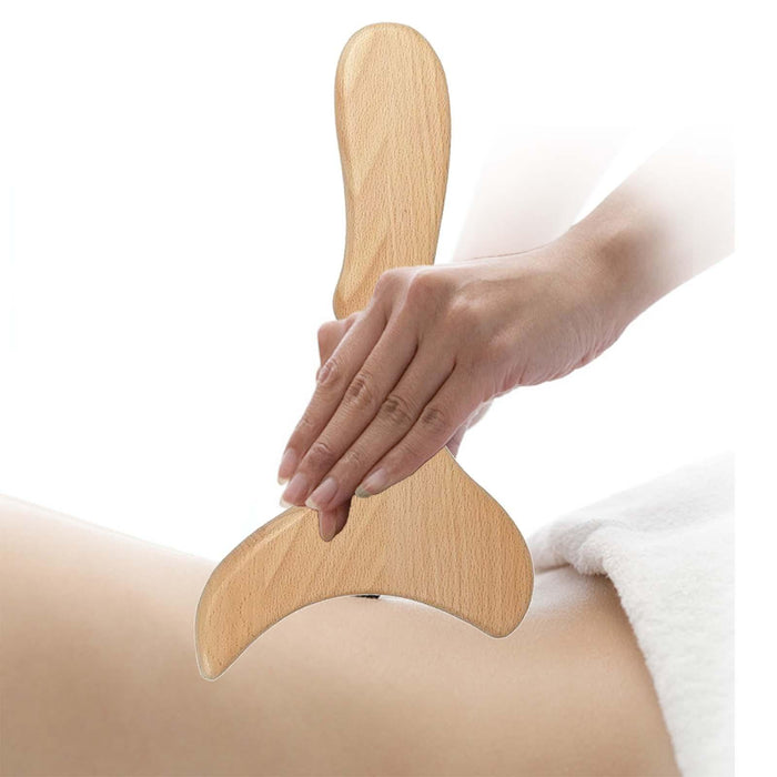 Crofta Wood Massage Tool Relaxation Manual Portable Handheld for Back Shoulder Body