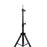 Crofta Wig Stand Tripod Non Slip Portable Wig Head Holder for Salons Hair Extension black