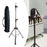 Crofta Wig Stand Tripod Non Slip Portable Wig Head Holder for Salons Hair Extension Stainless steel