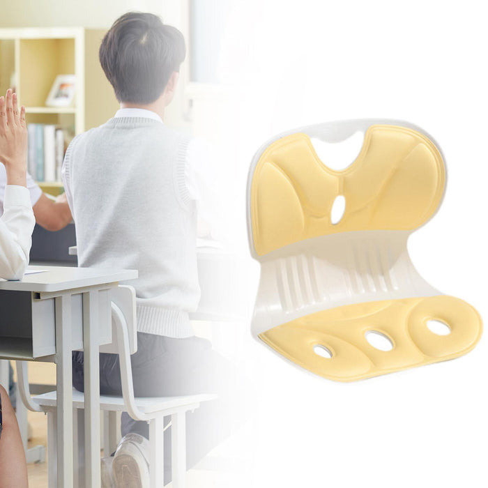 Crofta Seat Cushion Comfortable Office Home Ergonomic Chair Chair Posture Corrector yellow