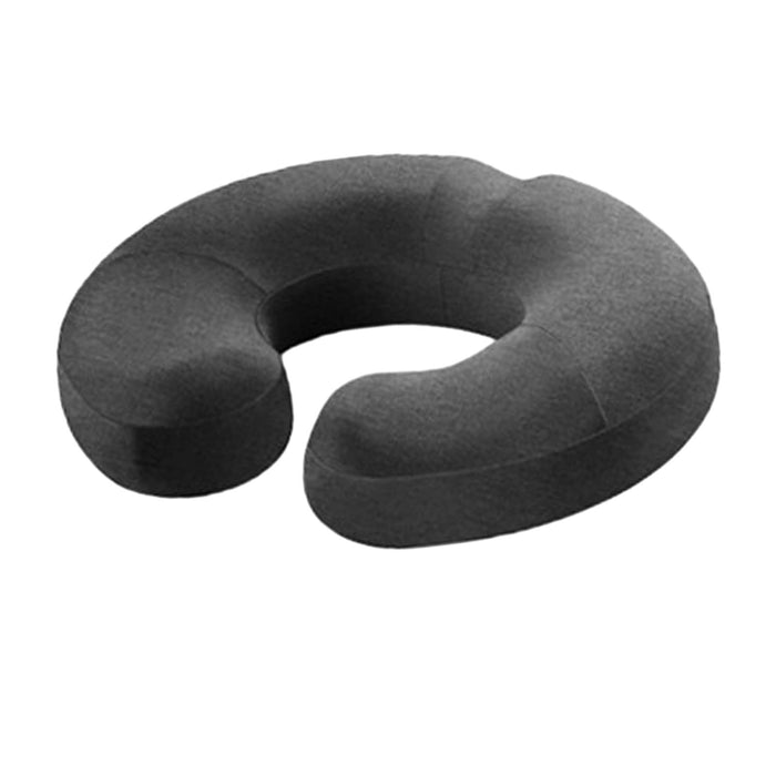 Crofta Donut Pillow Anti Slip Butt Pad Coccyx Cushion Home Memory Foam Seat Cushion Dark Grey