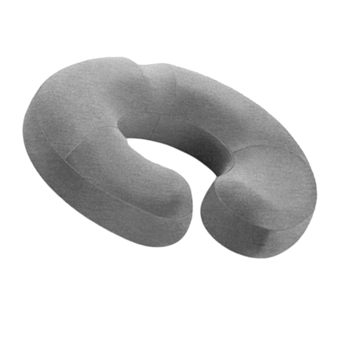 Crofta Donut Pillow Anti Slip Butt Pad Coccyx Cushion Home Memory Foam Seat Cushion Light Grey