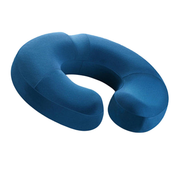 Crofta Donut Pillow Anti Slip Butt Pad Coccyx Cushion Home Memory Foam Seat Cushion Blue