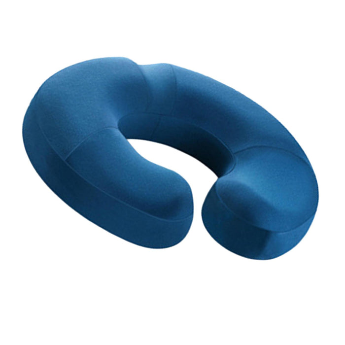 Crofta Donut Pillow Anti Slip Butt Pad Coccyx Cushion Home Memory Foam Seat Cushion Blue