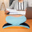 Crofta Office Desk Napping Pillow Lumbar Pillow Support Pillow for Home Hiking Blue