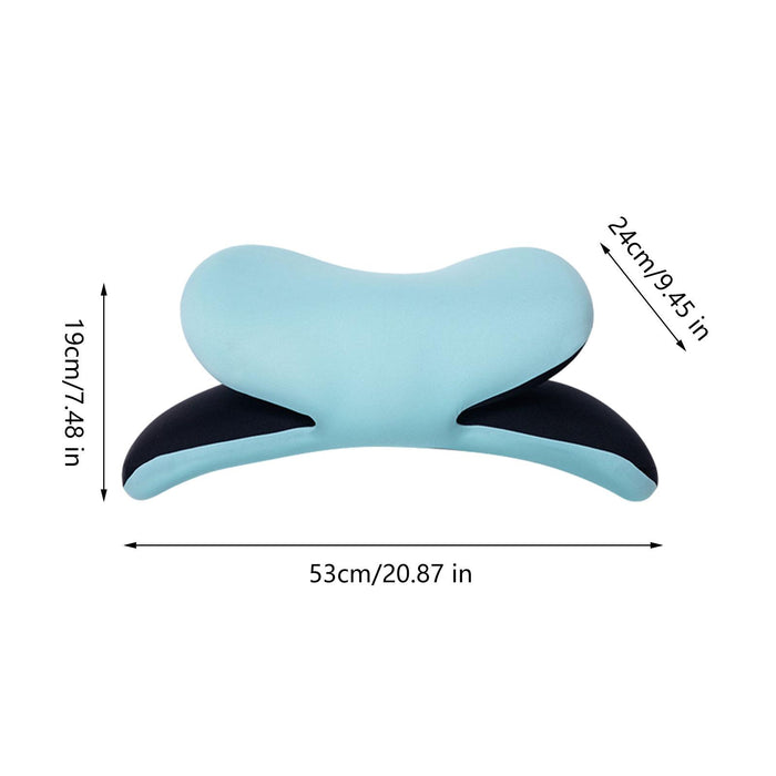 Crofta Office Desk Napping Pillow Lumbar Pillow Support Pillow for Home Hiking Blue