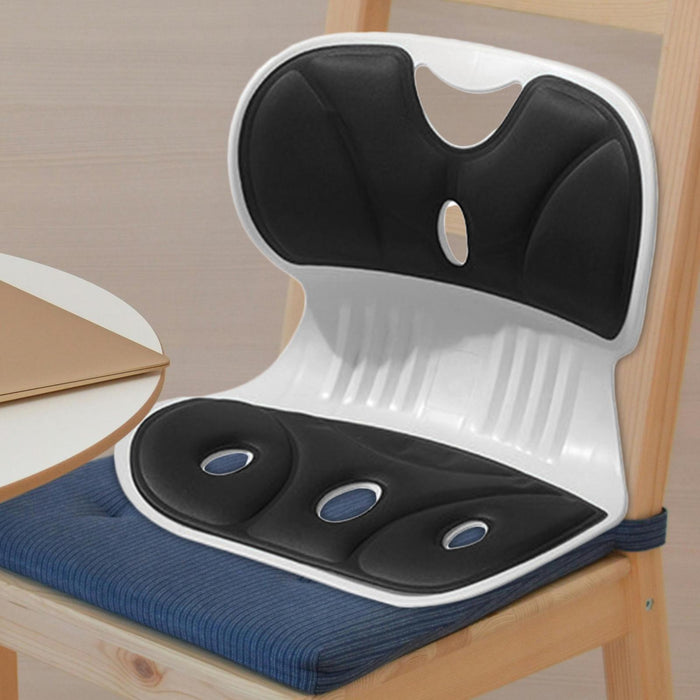 Crofta Posture Correcting Chair Ergonomic Seat Cushion for Home Floor Seat Students Black