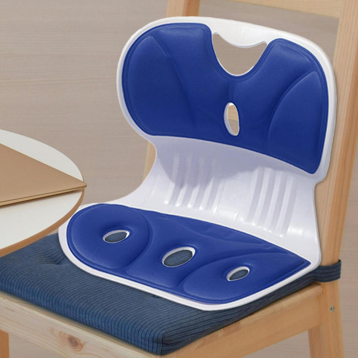 Crofta Posture Correcting Chair Ergonomic Seat Cushion for Home Floor Seat Students Blue