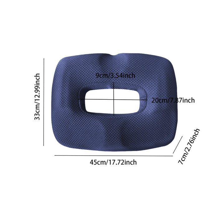 Crofta Doughnut Pad Comfort for Elderly Coccyx,Waist,tailbone Long Travel,Home Sofa blue