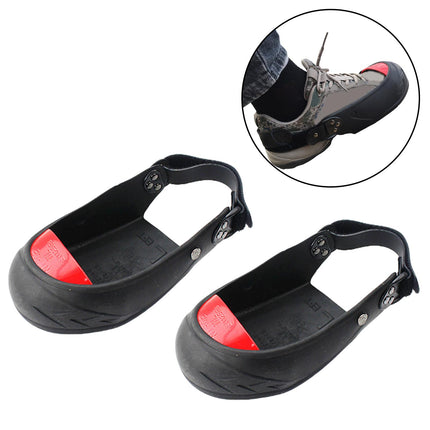 Crofta 2 Pieces Overshoes Cover Rubber Anti Kick Shoe Covers Toe Safety Shoe Covers M