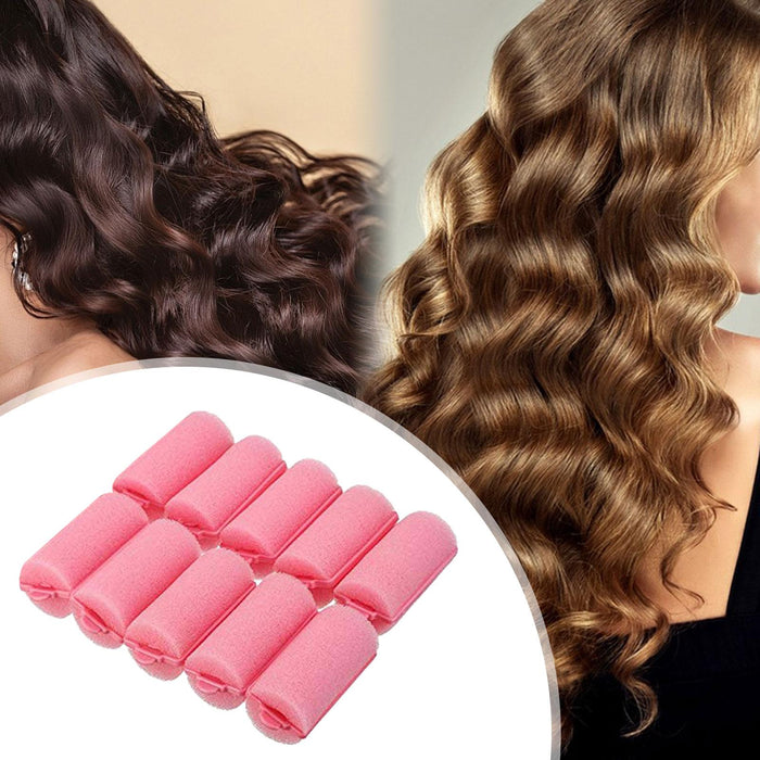 Crofta 10 Pieces Hairs Rollers Twist for Long Medium Short Hair Thick Fine Thin Hair