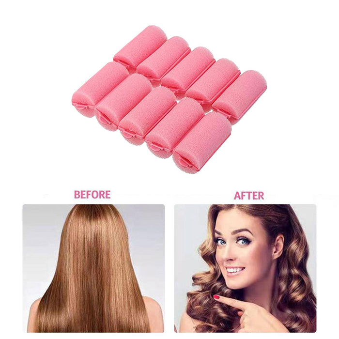 Crofta 10 Pieces Hairs Rollers Twist for Long Medium Short Hair Thick Fine Thin Hair