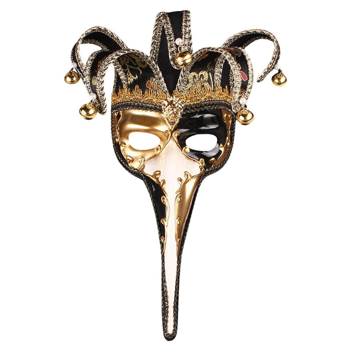 Crofta Mardi Gras Mask Lady Wall Art Stage Show Birthday Headgear Club Cosplay Mask Black