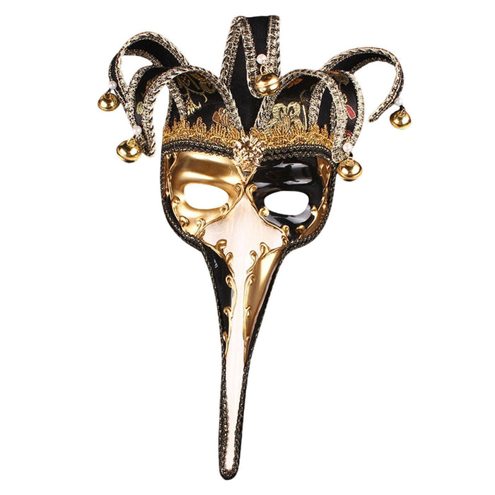 Crofta Mardi Gras Mask Lady Wall Art Stage Show Birthday Headgear Club Cosplay Mask Black