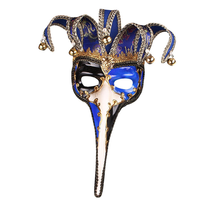 Crofta Mardi Gras Mask Lady Wall Art Stage Show Birthday Headgear Club Cosplay Mask Blue