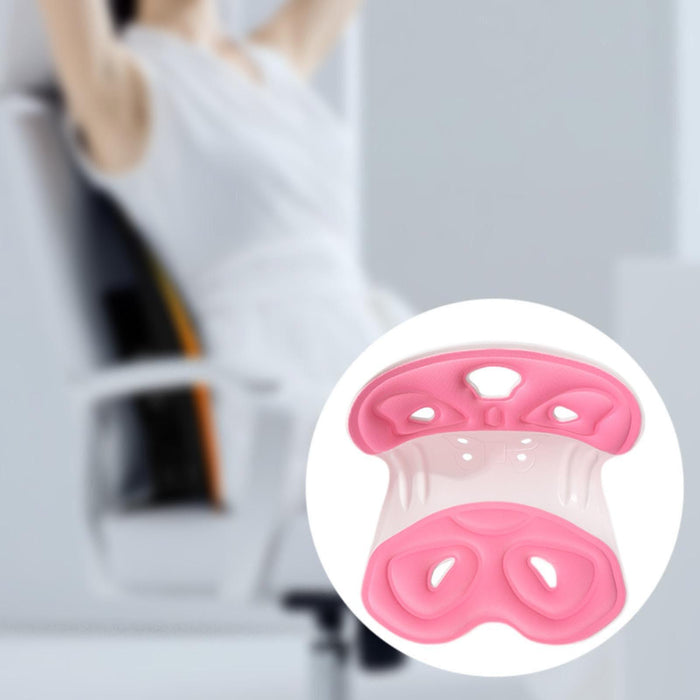 Crofta Posture Corrector Backrest Cushion for Floor Seat Low Back Office Desk Chair Pink