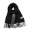 Crofta Pashmina Shawl Wrap Fashionable Long Winter Scarf for Bedroom Office Wedding Black