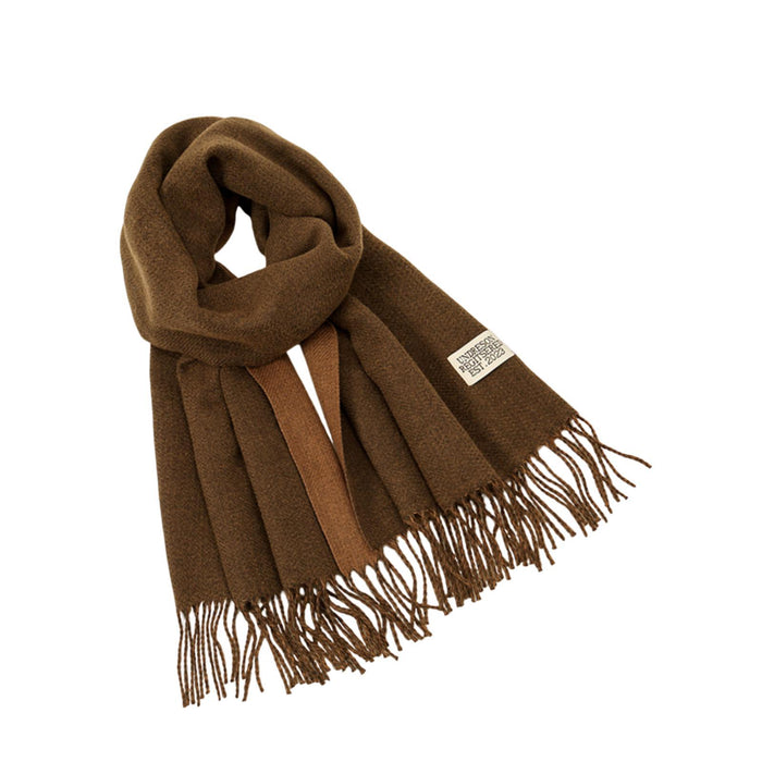 Crofta Pashmina Shawl Wrap Fashionable Long Winter Scarf for Bedroom Office Wedding Coffee Color