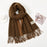 Crofta Pashmina Shawl Wrap Fashionable Long Winter Scarf for Bedroom Office Wedding Coffee Color