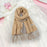 Crofta Pashmina Shawl Wrap Fashionable Long Winter Scarf for Bedroom Office Wedding Camel Color