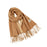 Crofta Pashmina Shawl Wrap Fashionable Long Winter Scarf for Bedroom Office Wedding Caramel