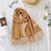 Crofta Pashmina Shawl Wrap Fashionable Long Winter Scarf for Bedroom Office Wedding Caramel