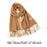 Crofta Pashmina Shawl Wrap Fashionable Long Winter Scarf for Bedroom Office Wedding Caramel