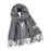 Crofta Pashmina Shawl Wrap Fashionable Long Winter Scarf for Bedroom Office Wedding Dark Grey