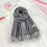 Crofta Pashmina Shawl Wrap Fashionable Long Winter Scarf for Bedroom Office Wedding Dark Grey