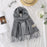 Crofta Pashmina Shawl Wrap Fashionable Long Winter Scarf for Bedroom Office Wedding Dark Grey