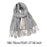 Crofta Pashmina Shawl Wrap Fashionable Long Winter Scarf for Bedroom Office Wedding Light Gray