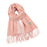 Crofta Pashmina Shawl Wrap Fashionable Long Winter Scarf for Bedroom Office Wedding Pink