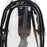 Crofta Clear Bag Waterproof PVC Crossbody Shoulder Backpack for Party Hiking Biking Black