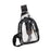 Crofta Clear Bag Waterproof PVC Crossbody Shoulder Backpack for Party Hiking Biking Black