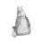 Crofta Clear Bag Waterproof PVC Crossbody Shoulder Backpack for Party Hiking Biking Light Gray