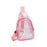 Crofta Clear Bag Waterproof PVC Crossbody Shoulder Backpack for Party Hiking Biking Pink