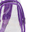 Crofta Clear Bag Waterproof PVC Crossbody Shoulder Backpack for Party Hiking Biking Violet