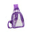 Crofta Clear Bag Waterproof PVC Crossbody Shoulder Backpack for Party Hiking Biking Violet