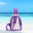 Crofta Clear Bag Waterproof PVC Crossbody Shoulder Backpack for Party Hiking Biking Violet