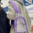 Crofta Clear Bag Waterproof PVC Crossbody Shoulder Backpack for Party Hiking Biking Violet