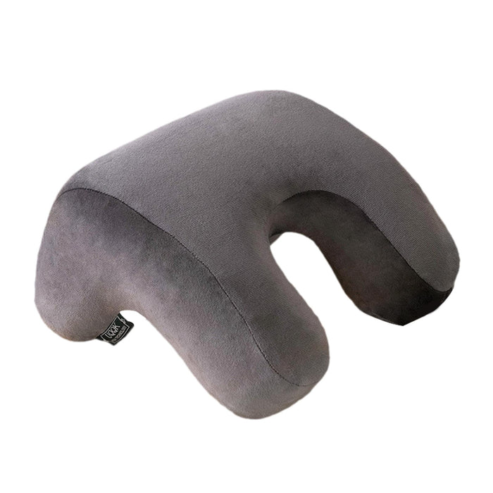 Crofta Travel Pillow Comfortable Airplane Travel Pillow for Sleeping Plane Bus Dark grey