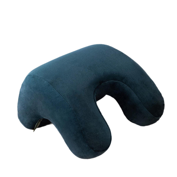 Crofta Travel Pillow Comfortable Airplane Travel Pillow for Sleeping Plane Bus Navy blue